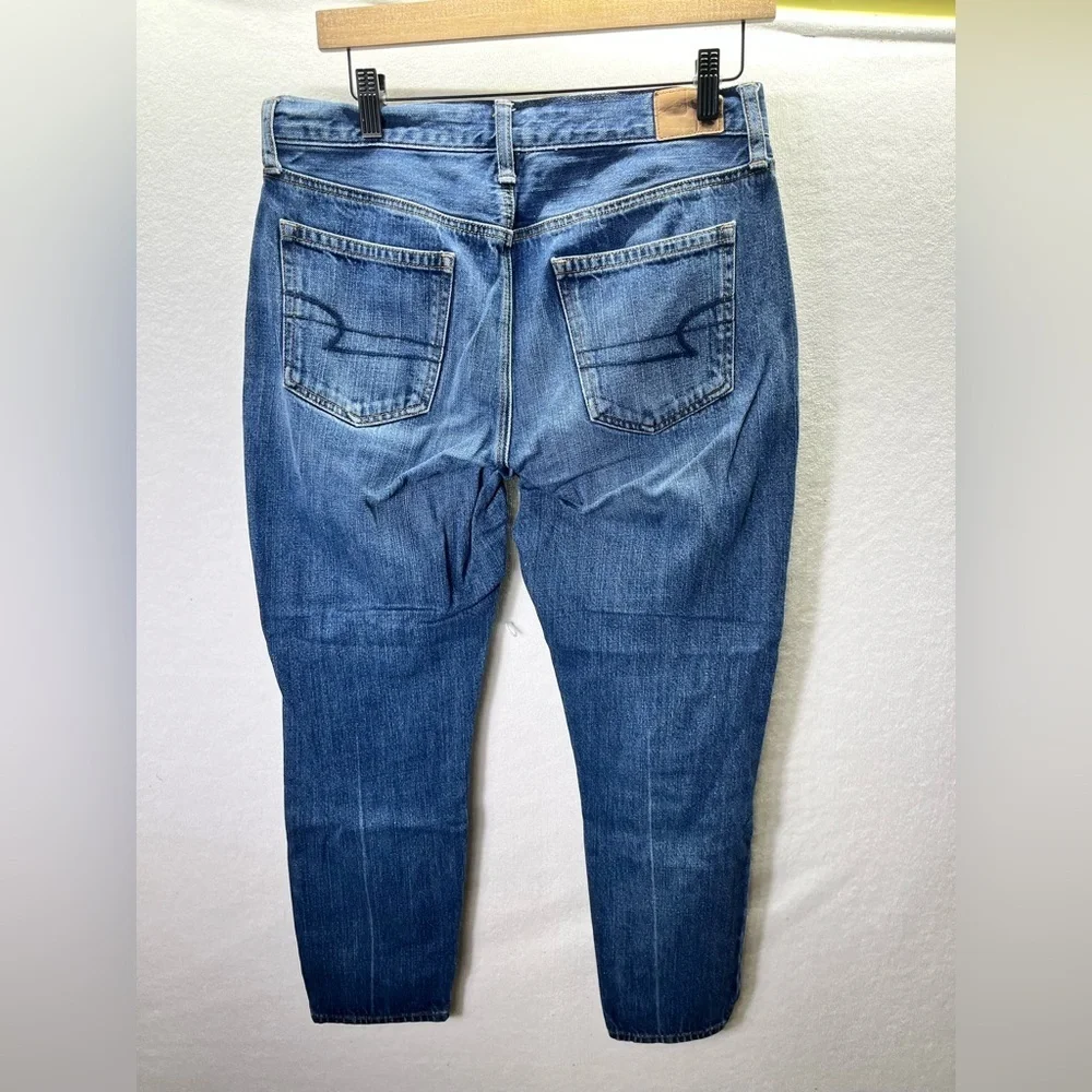 American Eagle Vintage Hi-Rise Jeans Womens 8 Blue Denim Faded 90s Y2K 2195 - Picture 7 of 9